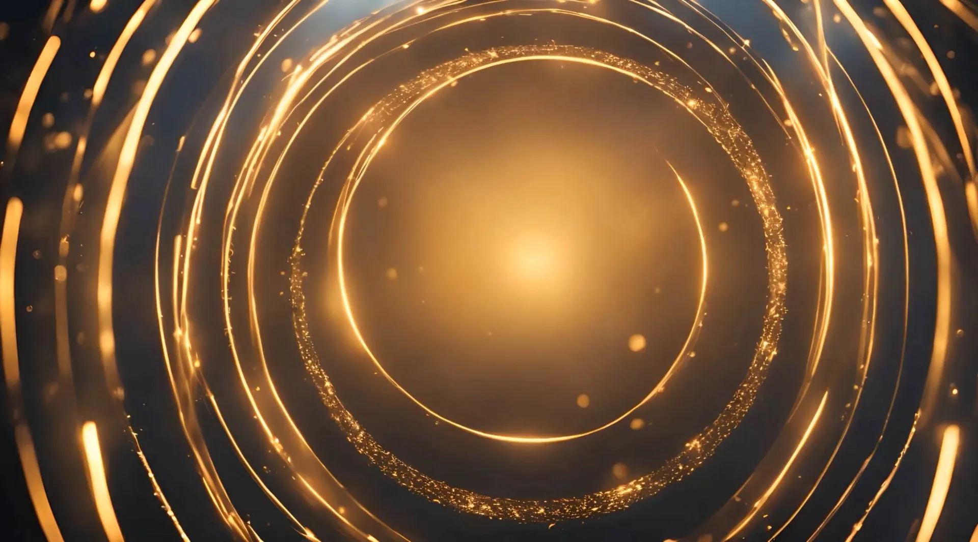 Golden Swirls Cinematic Light Rays Video